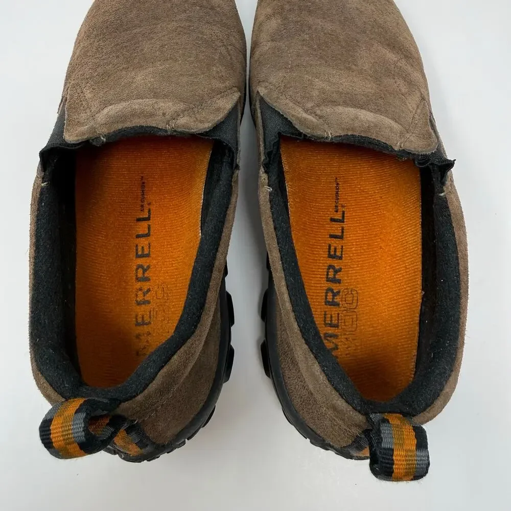 Merrell Jungle Moc Suede Slip on Shoes Men's 8.5 Brown Gunsmoke